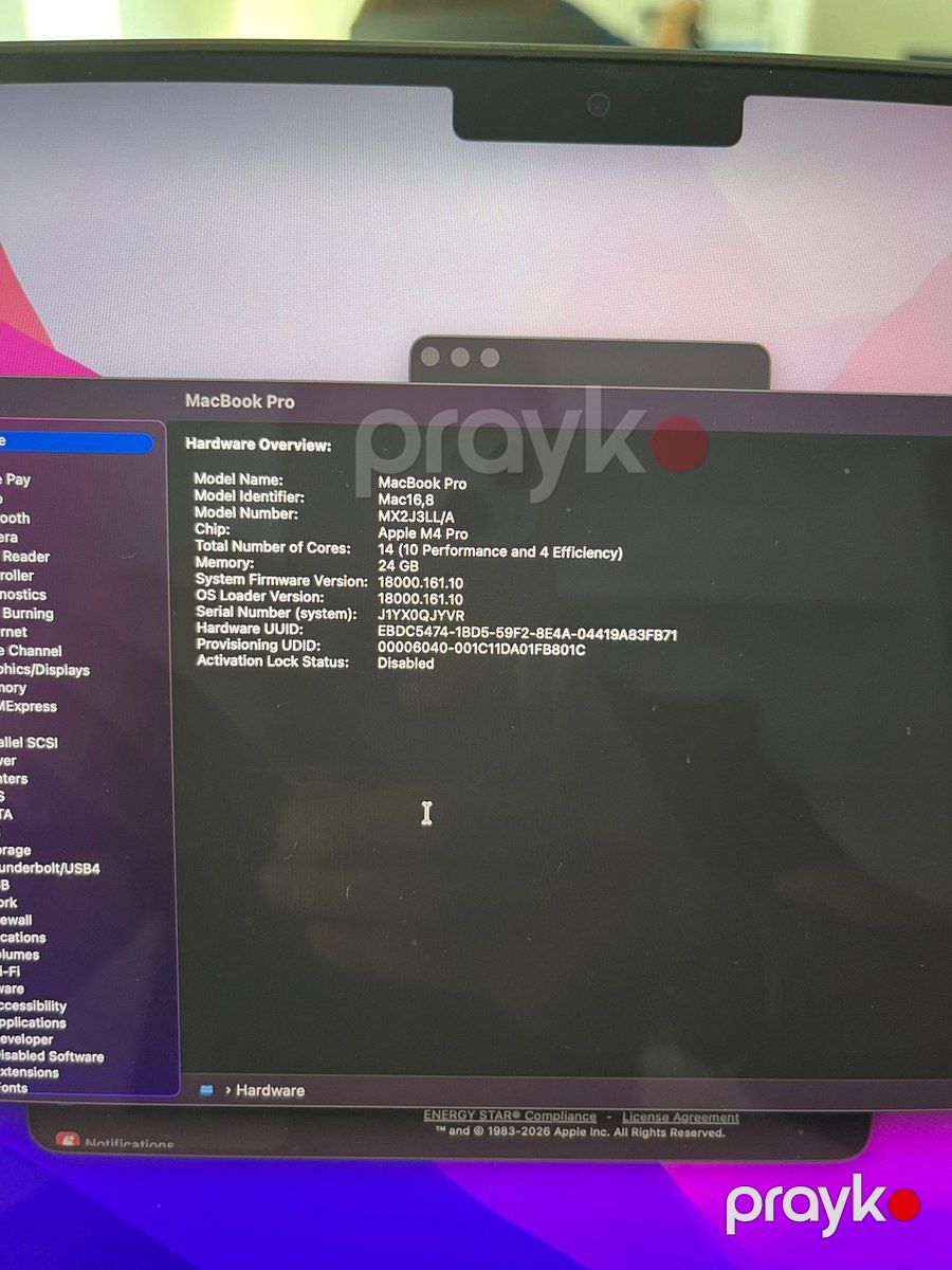 Apple Macbook Pro M4 Pro 14inch (14CPU, 20GPU) — Noutbuklar, Bakı (5)