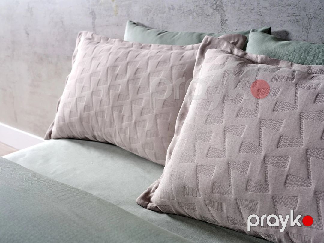 Örtük və yastıq üzü dəsti Doqu Home Arya, birnəfərlik, örtük 185x245 sm, yastıq üzü 50x70 sm, vizon — Mallar, Bakı (3)