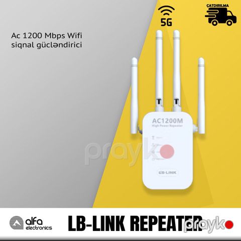 "Lb-lınk BL-RE1200 Ac 1200 Mbps" Wi-Fi siqnal gücləndirici — Bakı