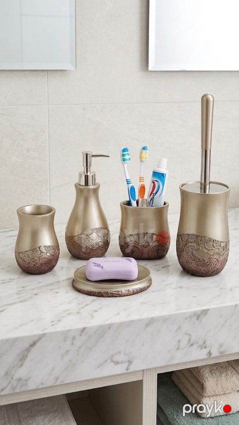 Hamam otağı üçün dəst OP-1818, keramika, qızılı, 5 əd — Bakı