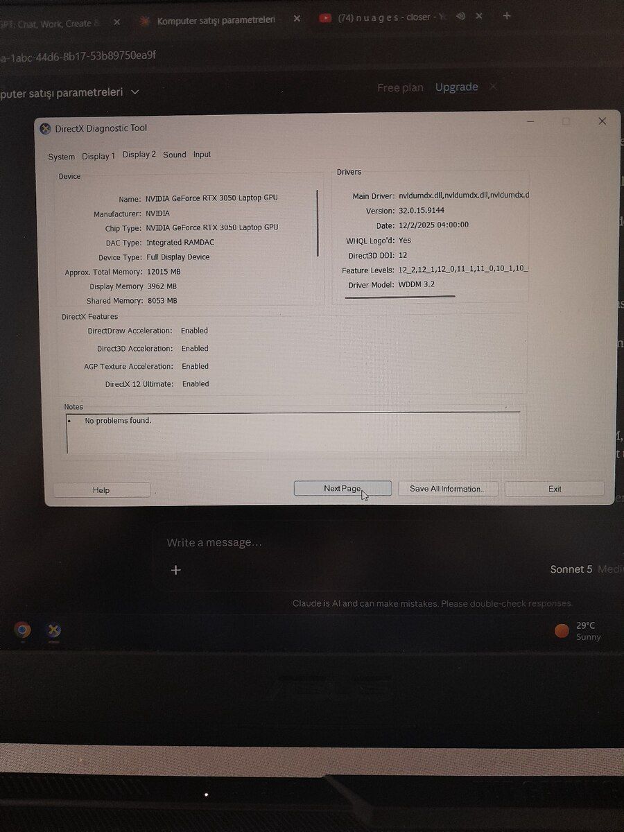 ASUS tuf F15 — Noutbuklar, Bakı (8)