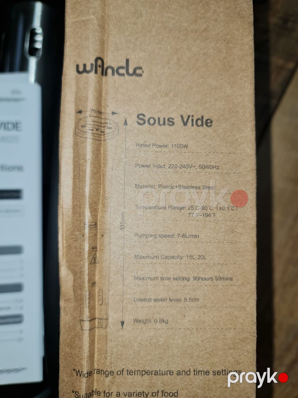 Sous Vide Xüsusiyyətlər: - Giriş gərginliyi: 220–240V, 50/60Hz — Digər mətbəx texnikası, Qusar (5)