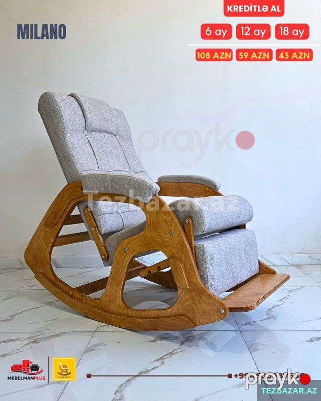 Açılan Kreslo kaçalka Milano Kreditlə — Mebel, Bakı (2)