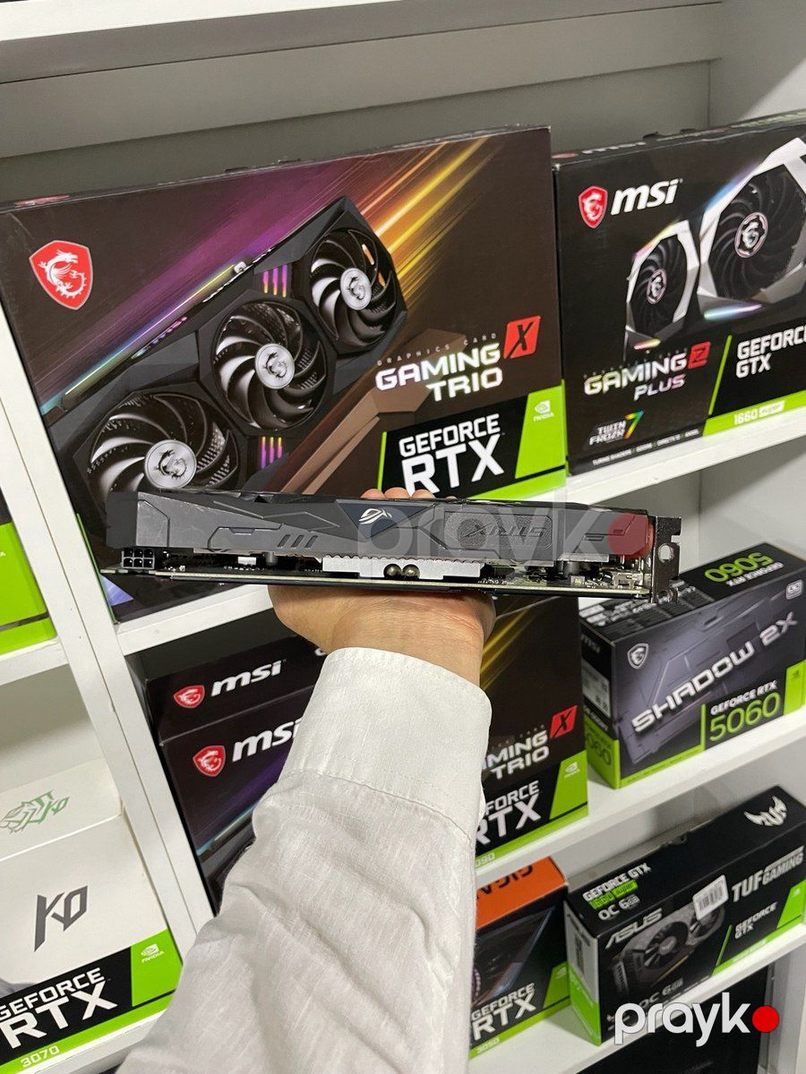 Video kart Asus Rog Strixx GTX1050Ti 4GB — Kompüterlər və noutbuklar, Bakı (4)