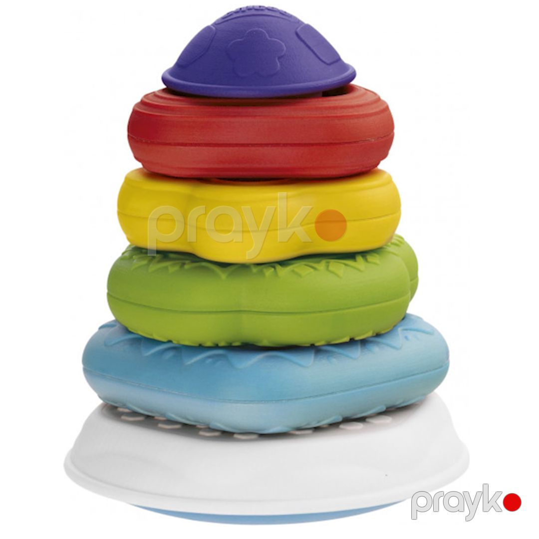 Piramida Chicco Ring Tower 2-si 1 də, plastik, rəngbərəng — Mallar, Bakı (2)