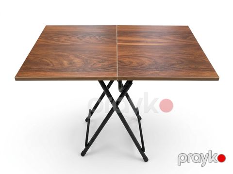 Yığılan masa 8818, laminat, qəhvəyi, 60x80x65 sm — Bakı