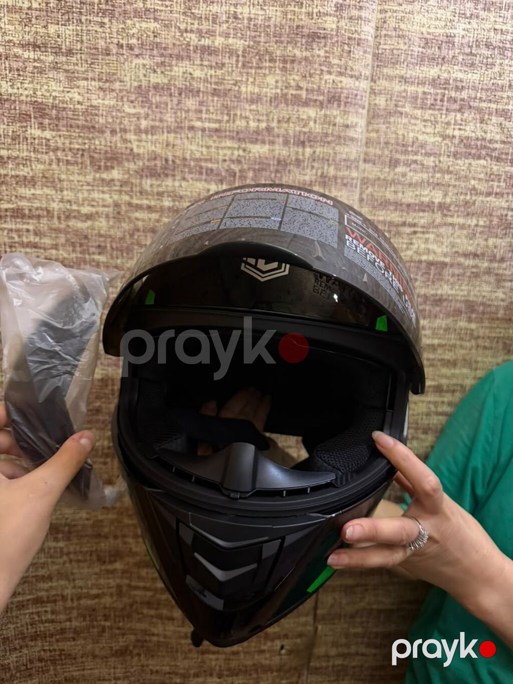 Moto dəbilqə – tam üzlü (full-face) model - Brend/model: Lvls HZ7019V — Motosiklet geyimi, Bakı (6)