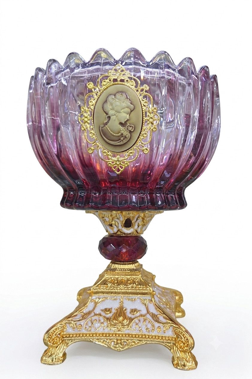 Konfet qabı, 400 ml, Büllur şüşə, Rəngbərəng — Mallar, Bakı