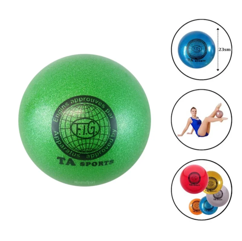 Bədii gimnastika üçün top WS0663, yaşıl, 23 sm — Bakı