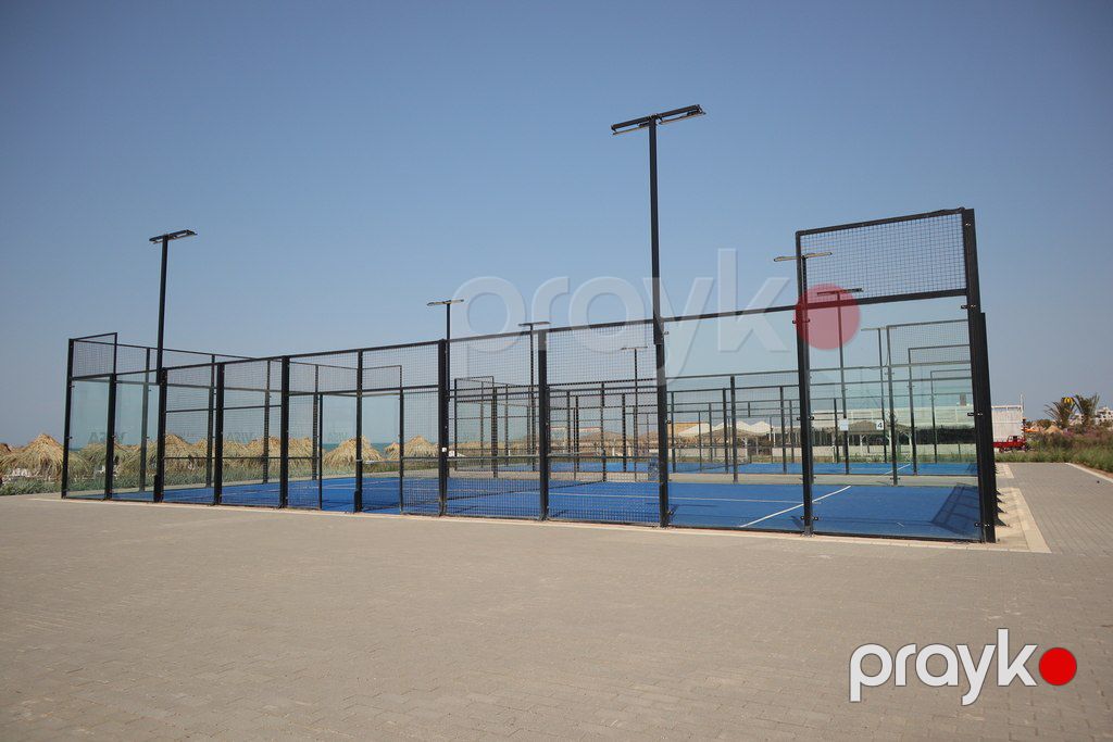 Padel tennis kortu – Süni ot, işıqlandırma — Aparatların təmiri və quraşdırılması, Bakı (3)