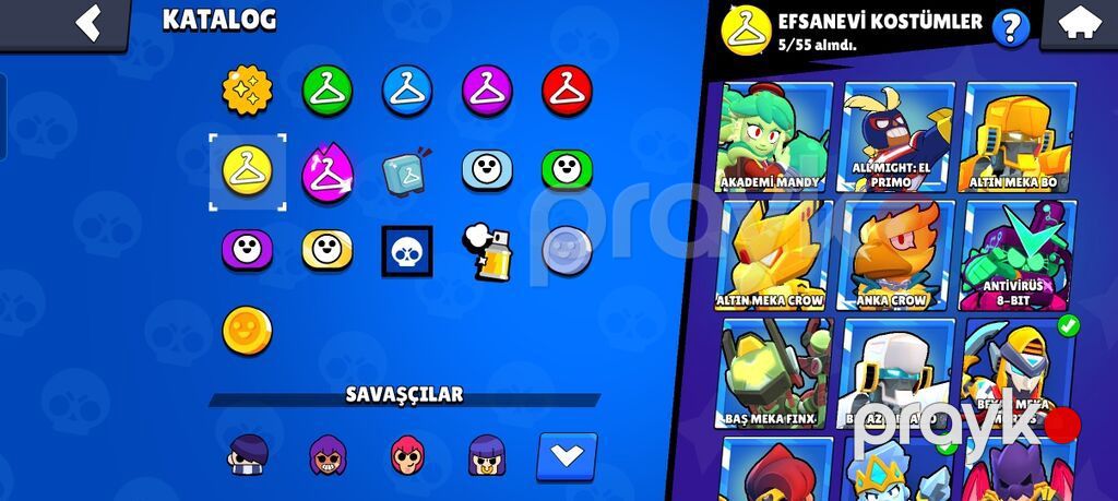Brawl Stars oyunu üçün inkişaf etmiş oyun hesabı - Kupa sayı: 57,198 — Top oyunları, Bakı (10)