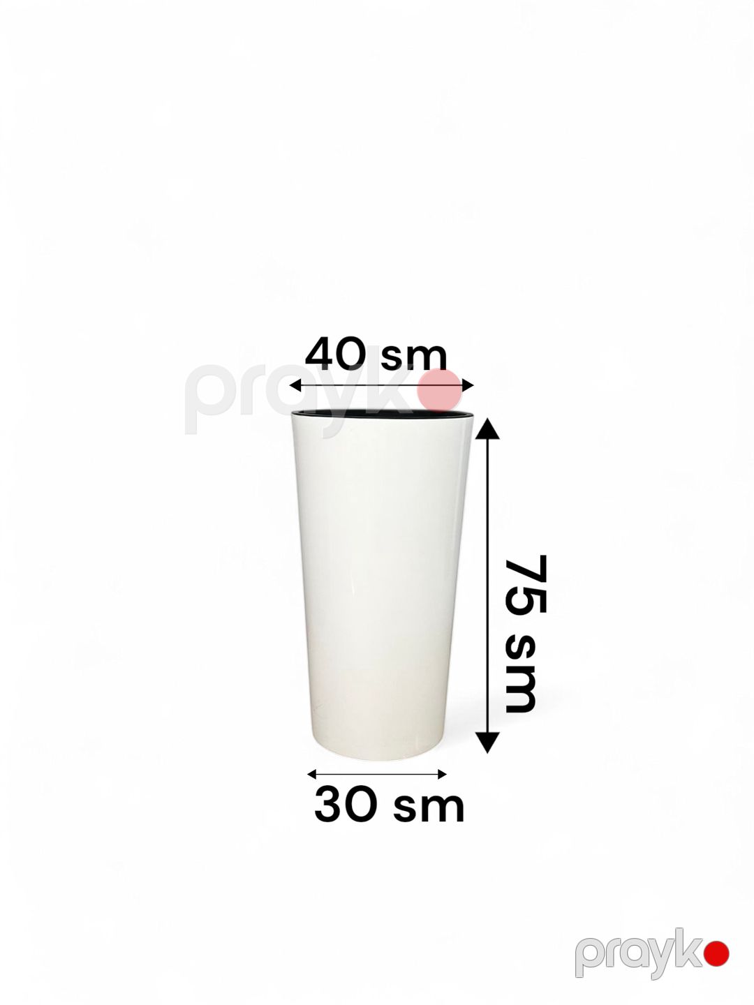 Dibçək Slim, plastik, ağ, 70 L — Mallar, Bakı (3)