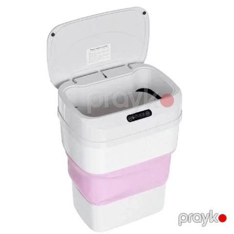 Zibil qabı, Plastik, 17.5 L, Ağ — Bakı
