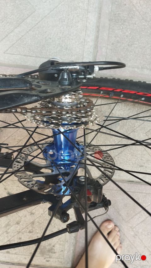 Arxa velosiped təkəri komplekti - 26" mtb təkər (şin üzərində qırmızı — Bakı