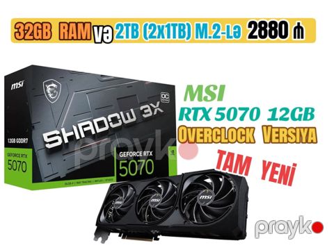 Msı RTX 5070 12GB 3x oc — Bakı