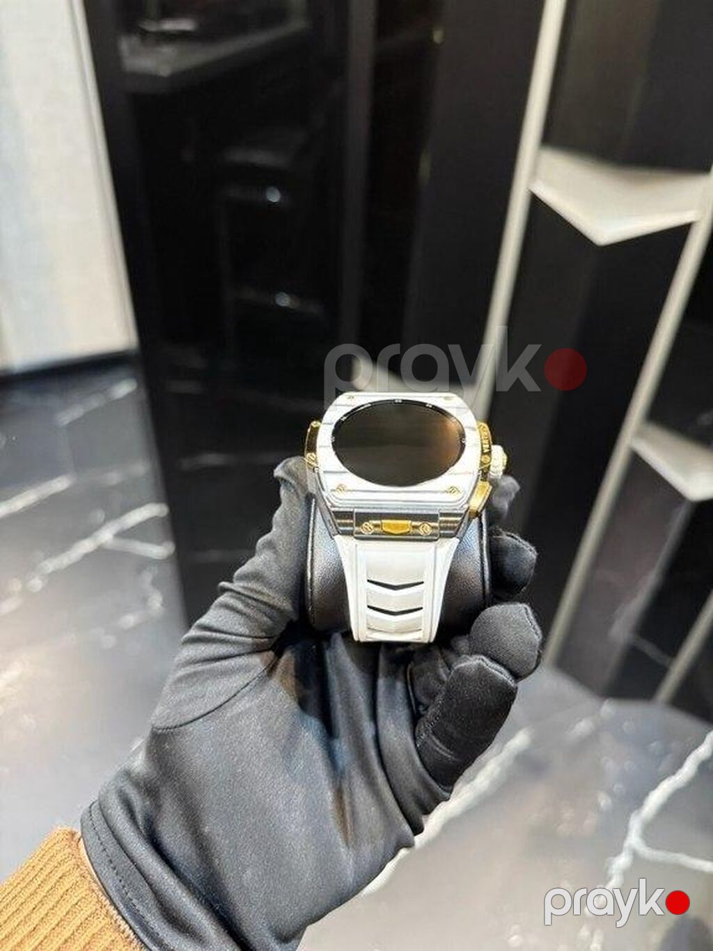 Smart saat "vertu watch blue carbon gold blue strap 2025" Vertu — Ağıllı saatlar, Bakı (10)