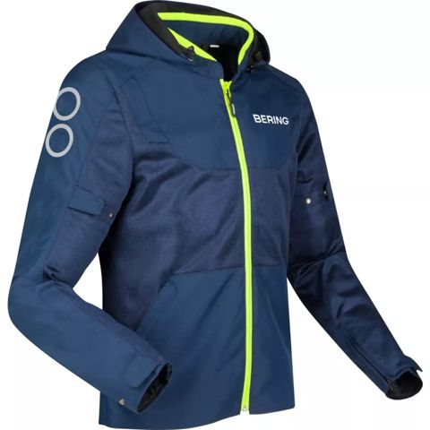 Motosikl gödəkçəsi Bering Bluuson Profil Marine/Fluo, L — Bakı