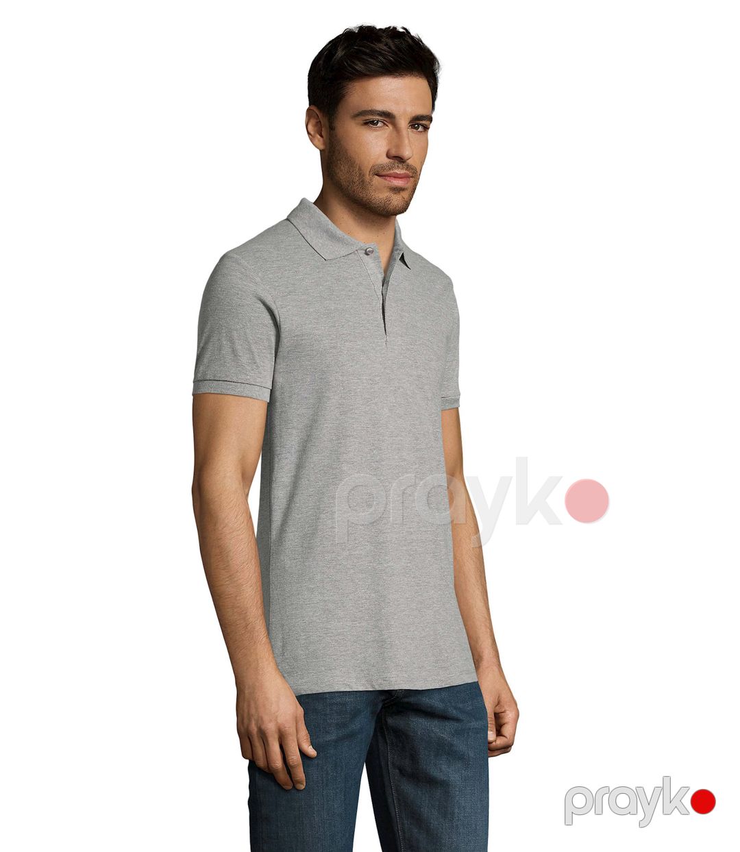 Kişilər üçün polo Sol's 11346360, boz, pambıq/viskoz, ölçü XXL — Mallar, Bakı (3)