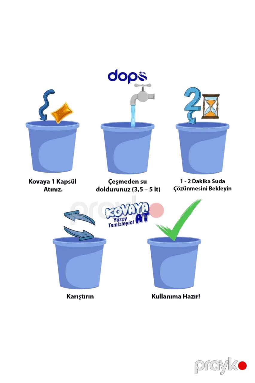 Döşəmə təmizləyici kapsullar Dops Kovaya At Rainbow 90 ml — Mallar, Bakı (3)