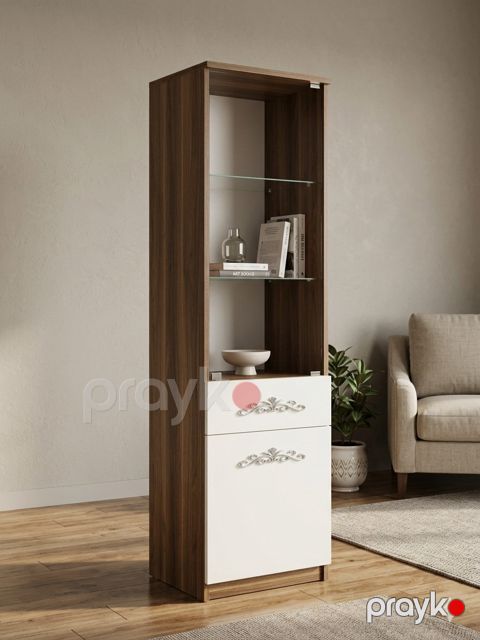 Bufet 4804, laminat/şüşə, 50х180х40 sm — Bakı