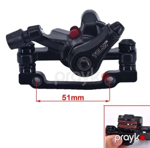 Velosiped üçün arxa mexaniki disk əyləci Bikesport 29, MTB, F160/R140 və R160/F180, hər ölçülü velosipedlər üçün uyğundur — Mallar, Bakı (3)
