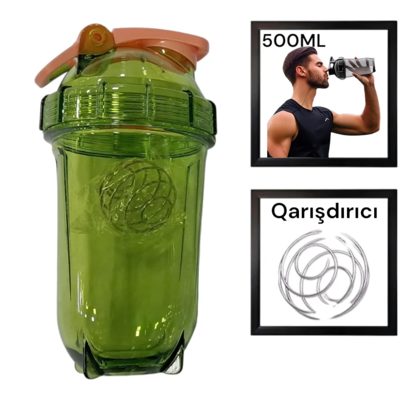 Şeyker WS1316, plastik, yaşıl, 500 ml — Bakı
