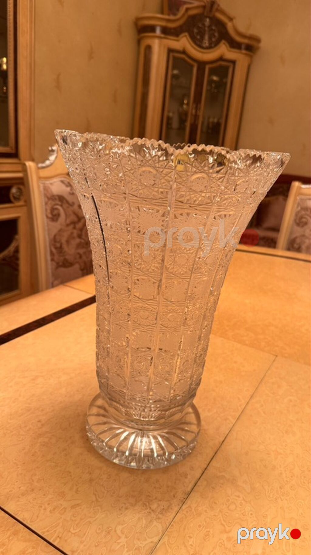 Bir vaza, Xrustal — Vaazalar, kreslolar, süni çiçəklər, Bakı (7)