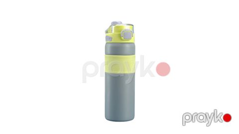 İdman su qabı Cup Premium, 600 ml, sarı/boz — Bakı