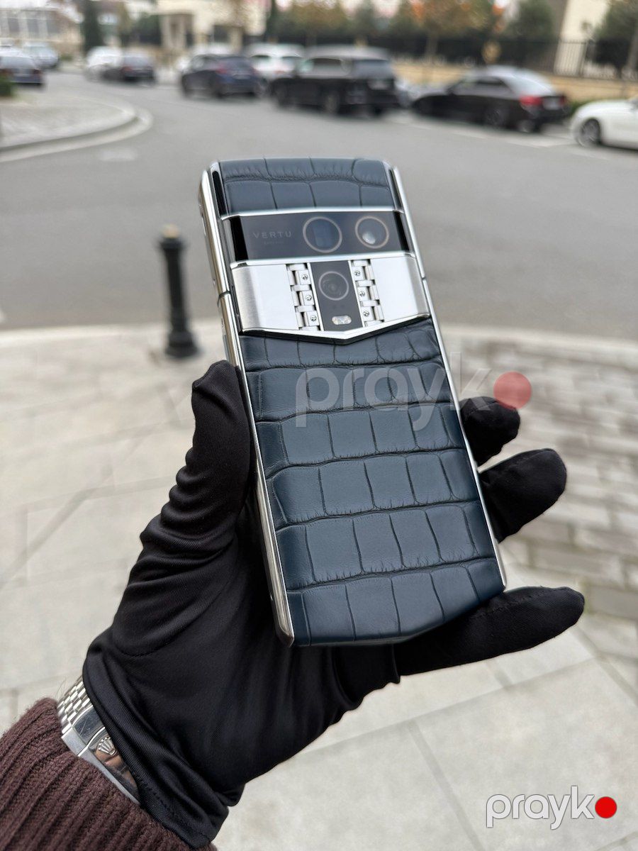 Exclusive Vertu Agent Q Blue Alligator 2025 — Smartfonlar, Bakı (8)
