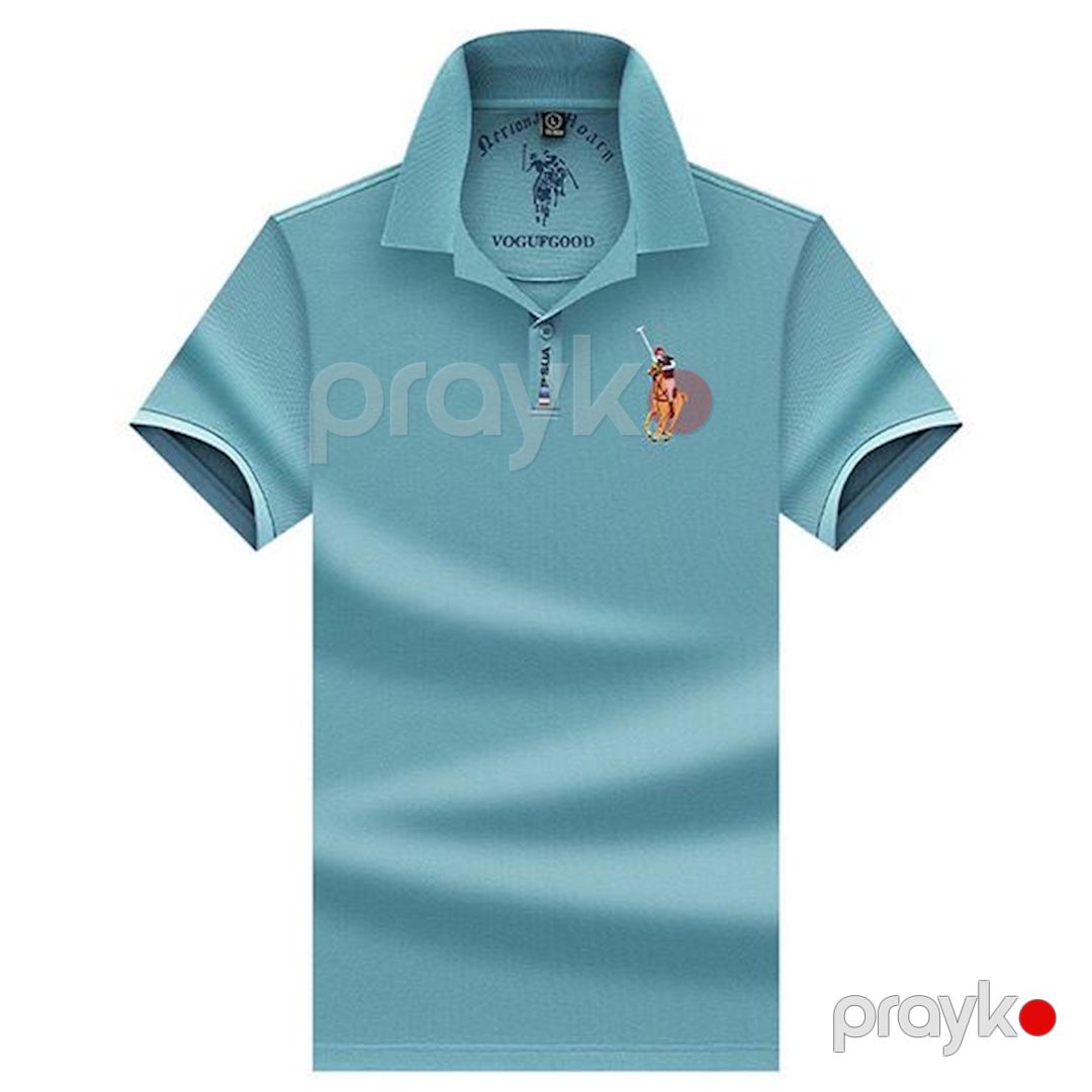 Kişilər üçün polo EB 877, mavi, pambıq, ölçü M — Mallar, Bakı (2)
