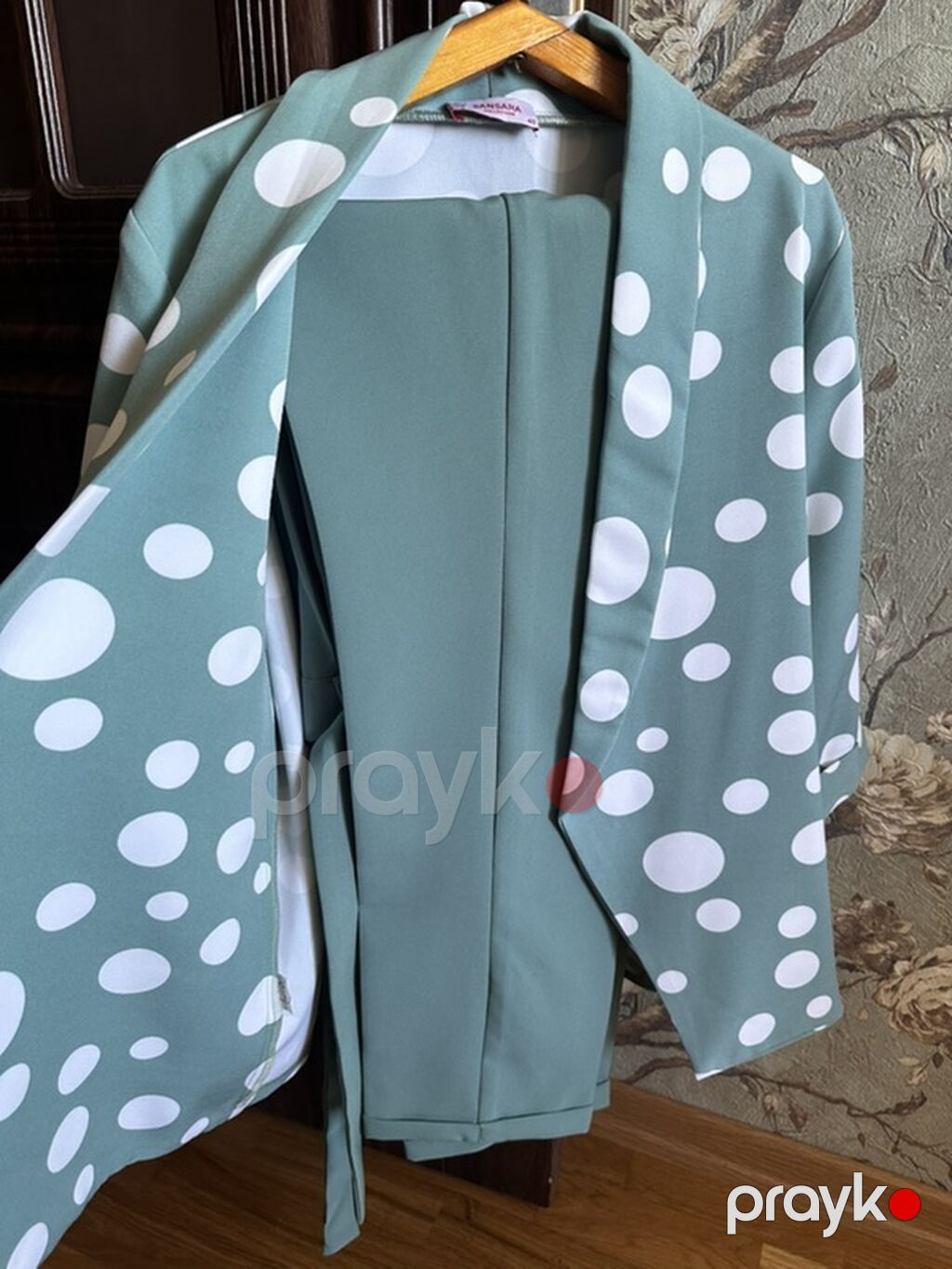 Sansara Collection qadın dəsti - Model: Açıq fason kimono tipli üst — Kostyum, Masazır (2)