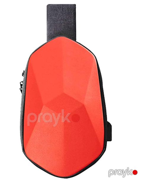 Çiyin çantası Tajezzo P4 Beaborn Waterproof Chest Pack with USB Charging Port Red — Bakı