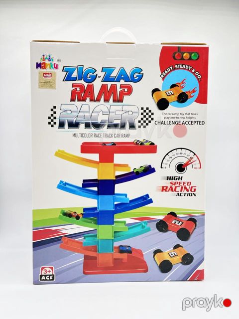 Avtotrek Manku Zig-Zag Ramp Racer, plastik, 3+ yaş — Bakı