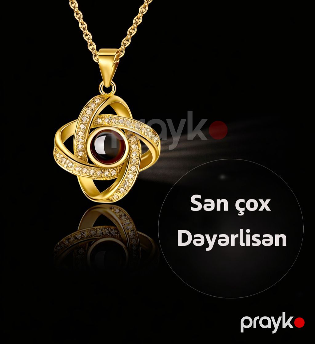 Boyunbağı 51725797, polad, qızılı — Mallar, Bakı (2)