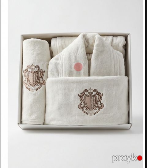 Kişi üçün hamam dəsti 2111710, krem, pambıq, ölçü L/XL — Bakı