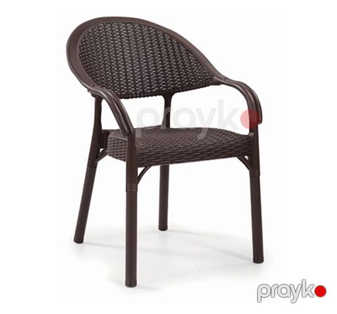 Bağ üçün stul dəsti Capissi 2801, metal/plastik, qəhvəyi, 58х84 sm, 4 əd — Bakı
