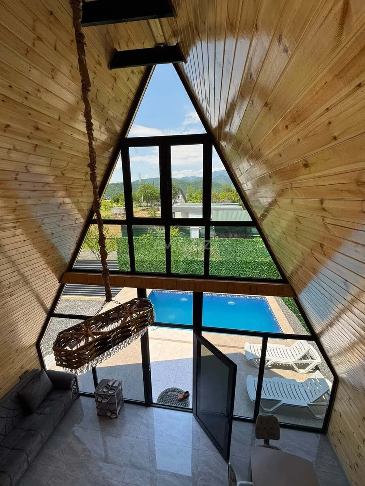 Kirayə 2 otaqlı A-frame Qəbələdə — Ev, villa, Qəbələ (4)