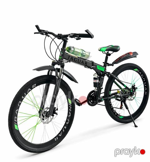 Qatlanan velosiped uşaqlar üçün JAGUAR_26 A007, 11+ yaş, qara/yaşıl — Bakı