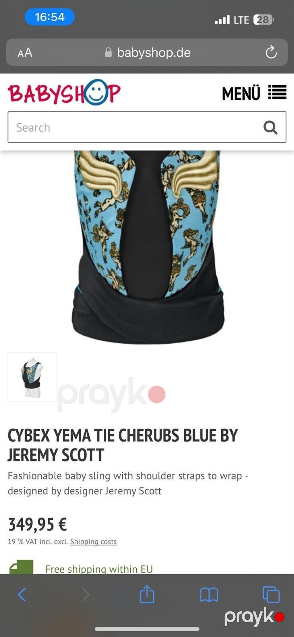 Cybex kenquru 150 azn İstifade olunmayıb. Qutudadır. Xaricden — Uşaqlar üçün hər şey, Bakı (3)