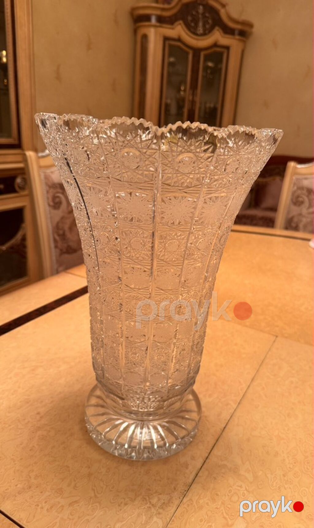 Bir vaza, Xrustal — Vaazalar, kreslolar, süni çiçəklər, Bakı (5)