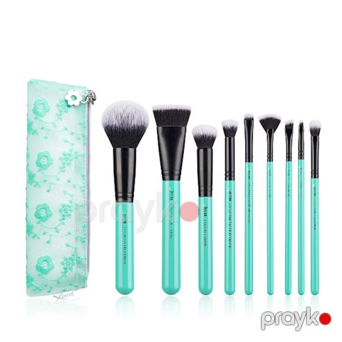Makiyaj üçün fırça dəsti Jessup Beauty T321 Turquoise Collection, 9 əd — Bakı