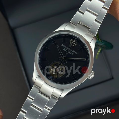 Qol saatı No brand, gümüşü/qara, metal, dairə — Bakı