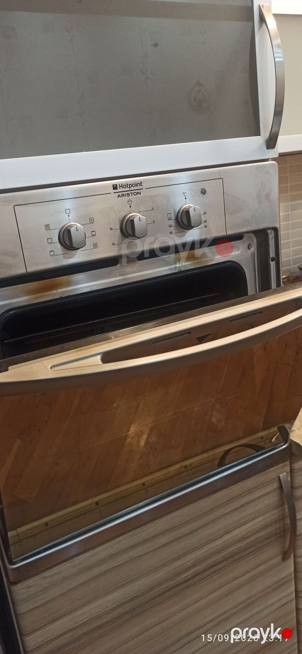 Hotpoint-Ariston quraşdırılan elektrik sobası - Ön panel: paslanmayan — Masaüstü plitələr, Bakı (2)