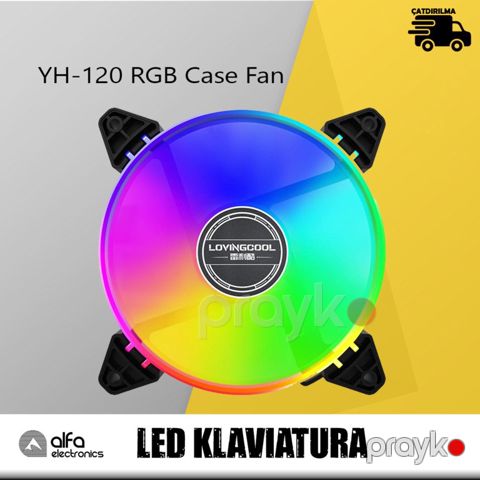 RGB Case Kuler "Loving Cool YH-120" 6 pin — Bakı