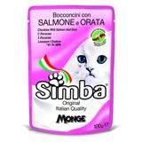 Nəm yem pişiklər üçün Simba Monge qızılbalıq ilə, 100 q — Goods