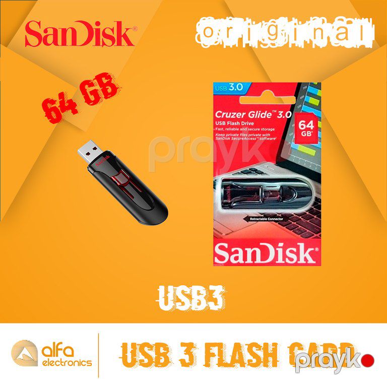 Flaş kart "SanDisk" 64GB USB3 — Periferik cihazlar, Bakı (2)