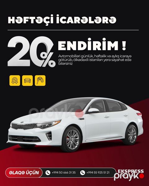 Gündəlik,Həftəlik,Ayliq Avtomobil kirayəsi. Endirimli və keyfiyyətli — Bakı