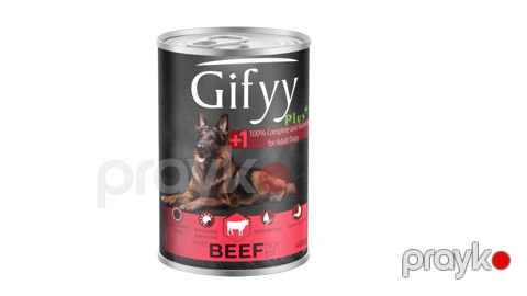 Konserv Gifyy yetkin itlər üçün, mal əti ilə, 400 q — Bakı