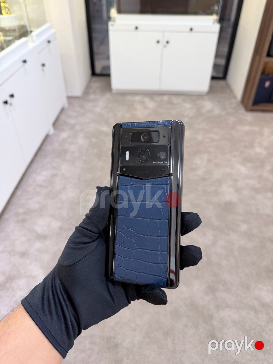 Vertu Metavertu 2 Max Alligator Skin Blue 512GB/12GB — Smartfonlar, Bakı (3)