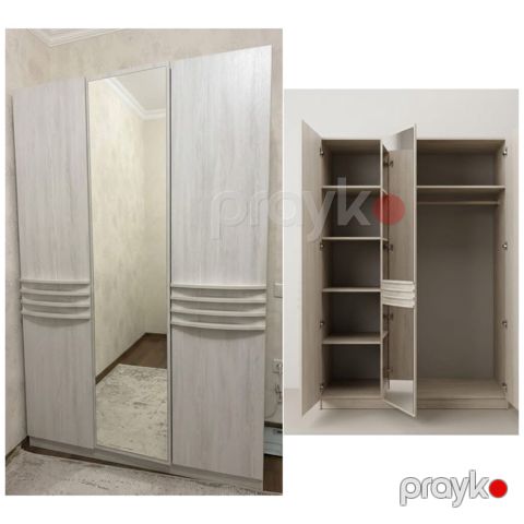 Dolab 210₼ Hündürlüyü 200 sm Eni 134 sm Dərinlik 57sm.Unvan Melissa — Digah